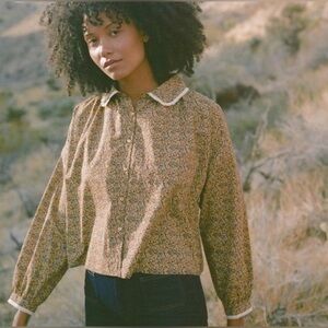 Christy Dawn Sadie Blouse in golden blooming vine size medium